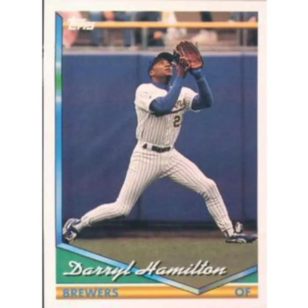 1994 Topps Darryl Hamilton # 435 Milwaukee Brewers